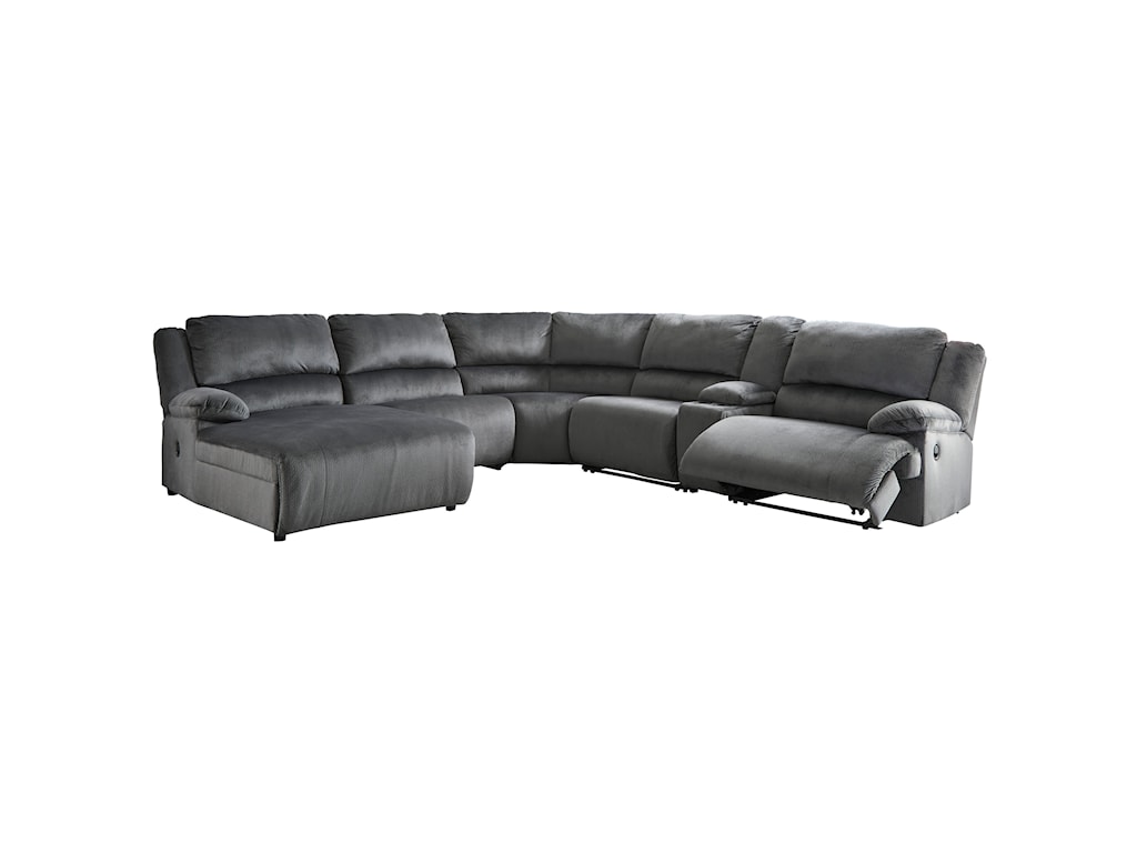Signature Design By Ashley Clonmel Reclining Sectional With Chaise