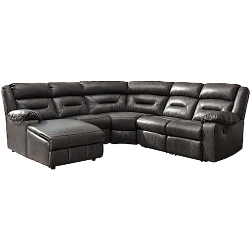 Signature Design By Ashley Coahoma Five Piece Sectional With Zero Signature Design By Ashley Coahoma Five Piece Sectional With Zero Wall Recliner