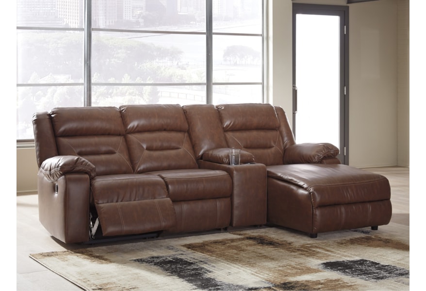 Coahoma 4 Piece Sectional With Chaise And Storage Console By Signature Design At Fisher Home Furnishings Coahoma 4 Piece Sectional With Chaise And Storage Console By Signature Design At Fisher Home Furnishings
