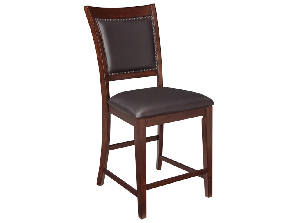 Signature Design By Ashley Collenburg Upholstered Barstool With Signature Design By Ashley Collenburg Upholstered Barstool With Nailhead Trim