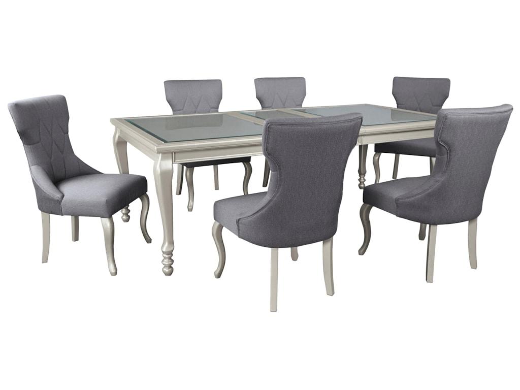 Signature Design By Ashley Coralayne7 Piece Rectangular Dining Room Table Set Signature Design By Ashley Coralayne7 Piece Rectangular Dining Room Table Set