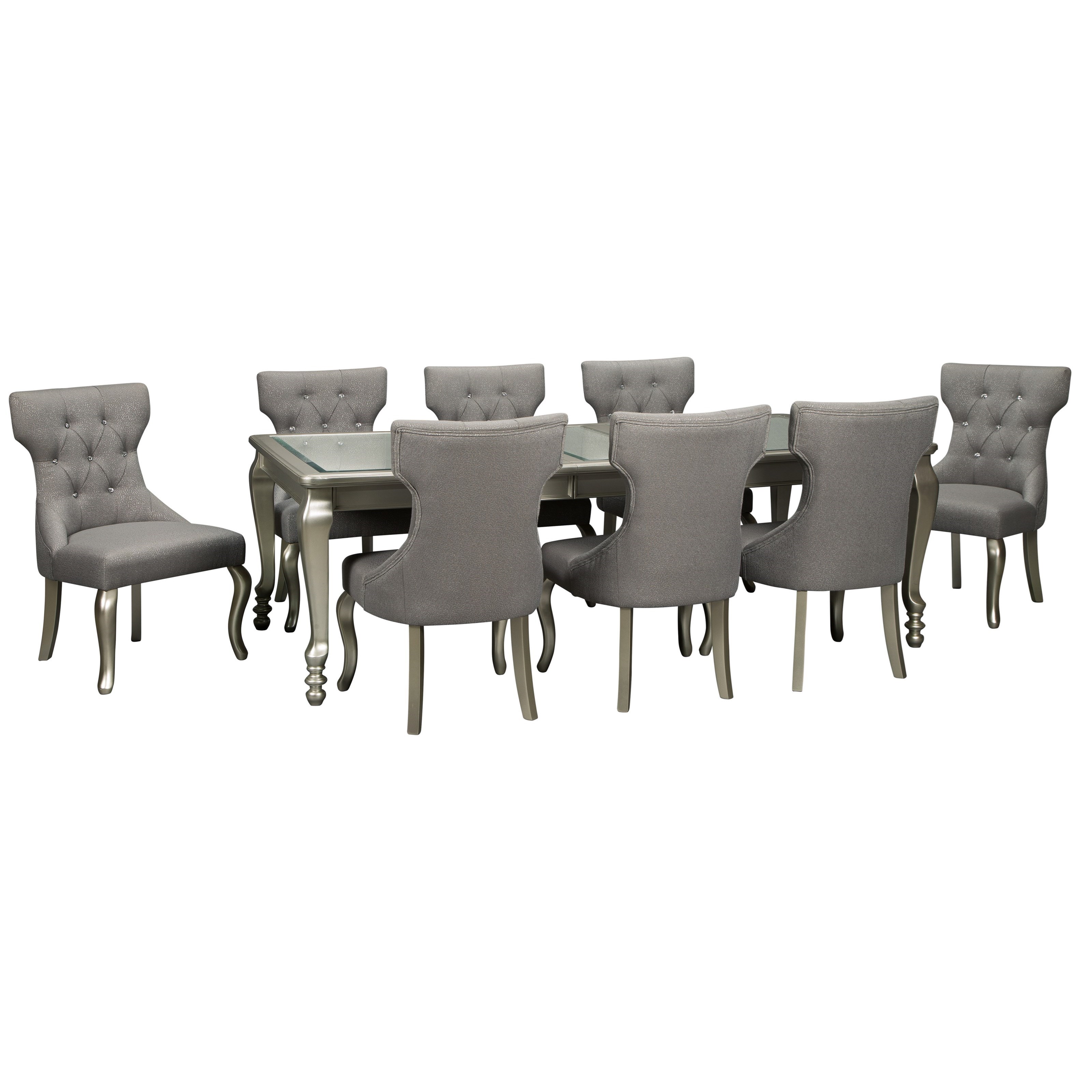 Signature Design By Ashley Coralayne 9 Piece Rectangular Dining Room Extension Table Set Value City Furniture Dining 7 Or More Piece Sets