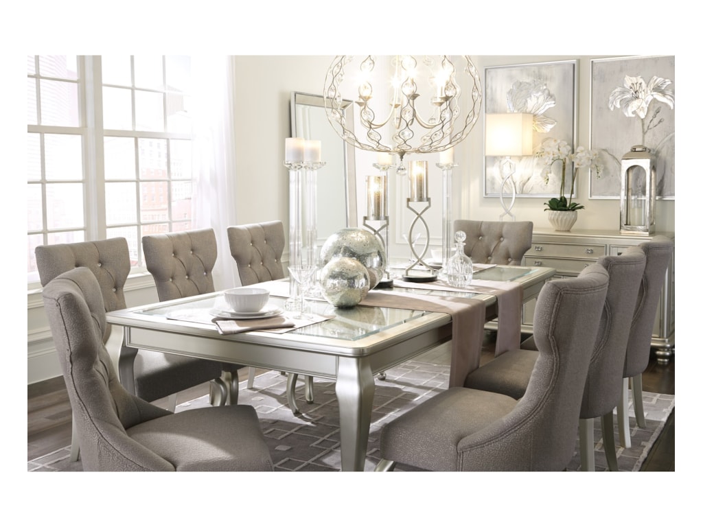 Signature Design By Ashley Coralayne 9 Piece Rectangular Dining Room Extension Table Set Royal Furniture Dining 7 Or More Piece Sets Signature Design By Ashley Coralayne 9 Piece Rectangular Dining Room Extension Table Set Royal Furniture Dining 7 Or More Piece Sets