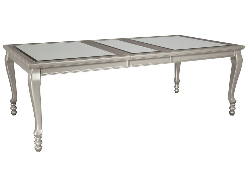 Signature Design By Ashley Coralayne Rectangular Dining Room Extension Table With Glass Inserts Royal Furniture Dining Tables Signature Design By Ashley Coralayne Rectangular Dining Room Extension Table With Glass Inserts Royal Furniture Dining Tables