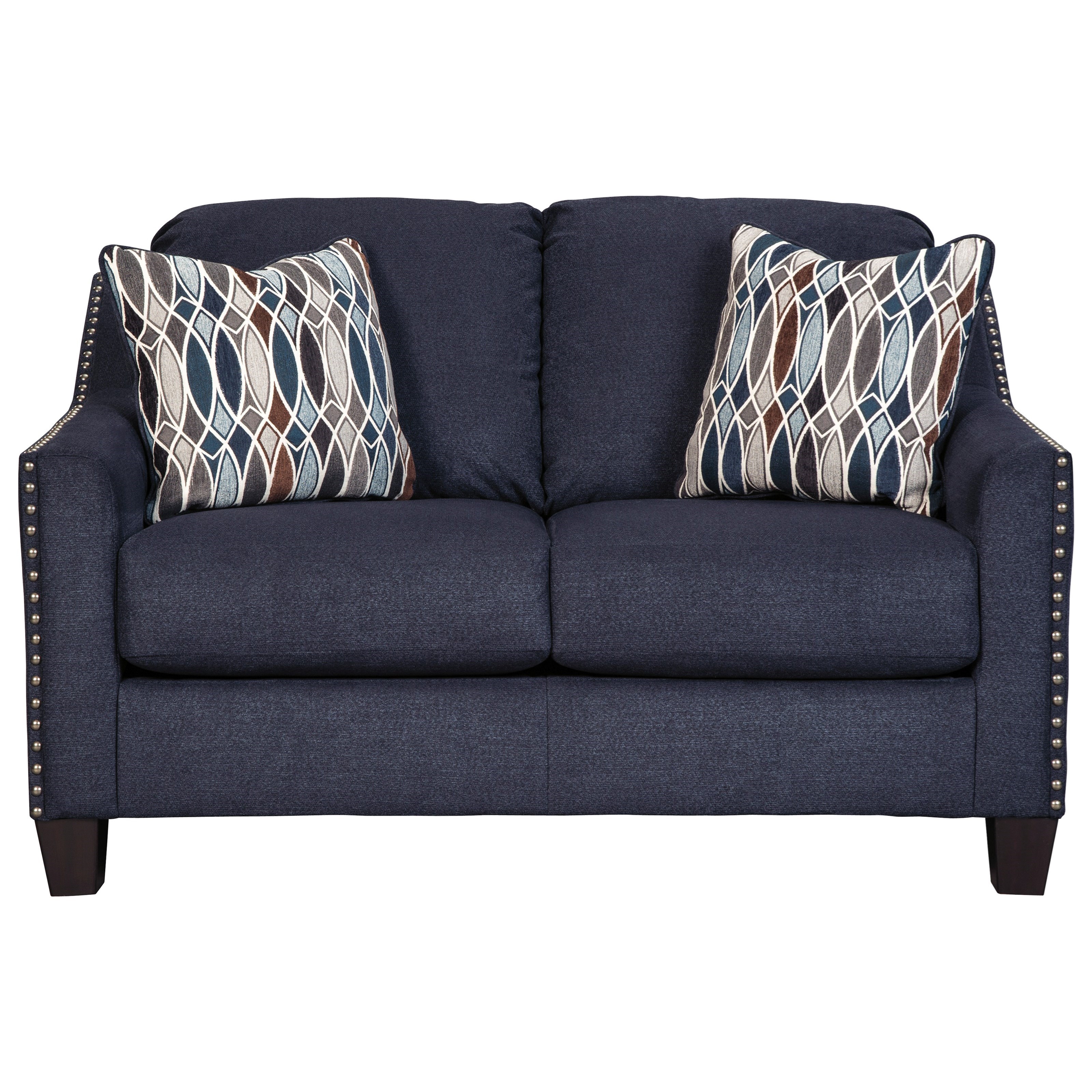 Benchcraft By Ashley Creeal Heights 8020235 Loveseat With Nailhead Studs Coconis Furniture Mattress 1st Loveseats