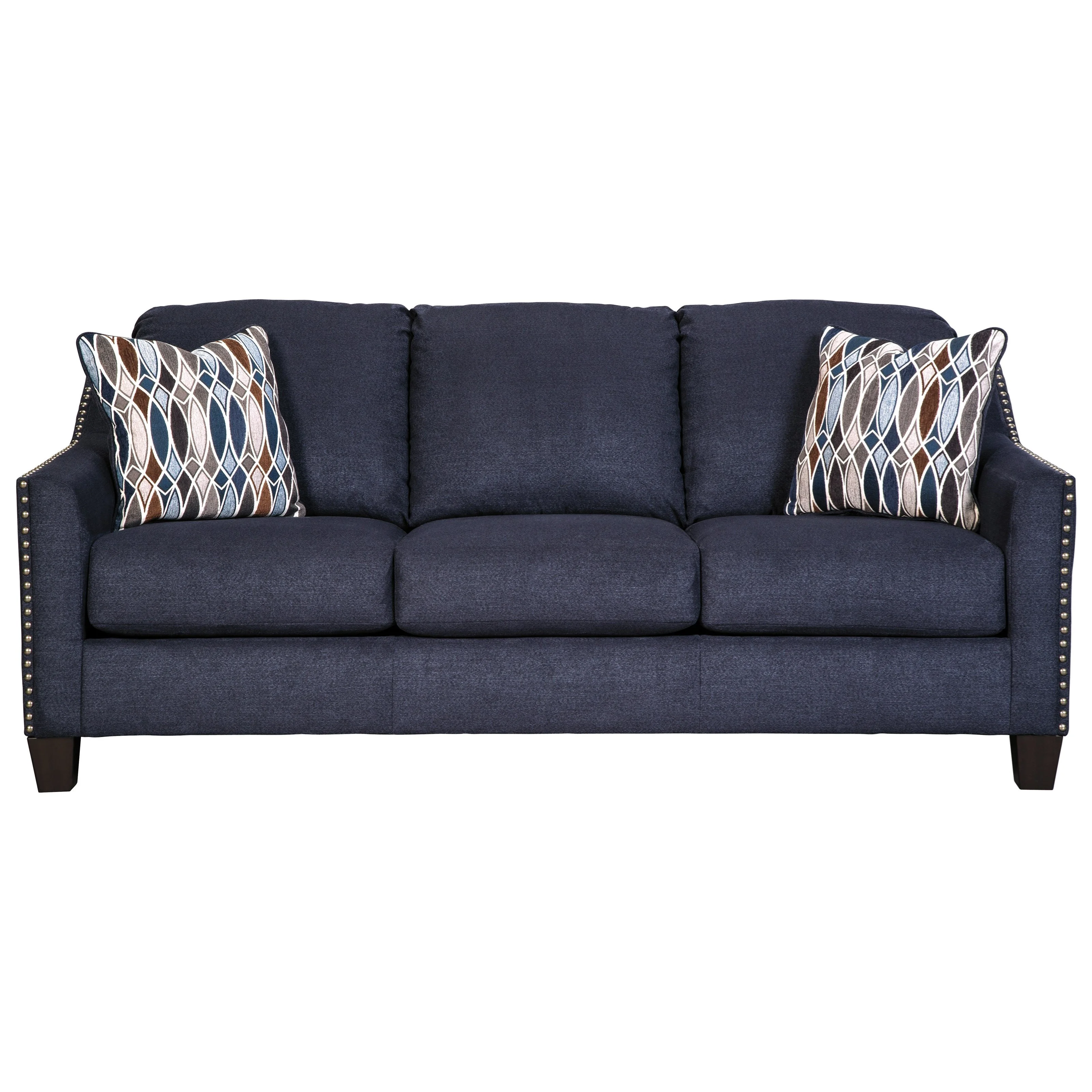 Benchcraft by Ashley Creeal Heights Sofa with Nailhead Studs ...