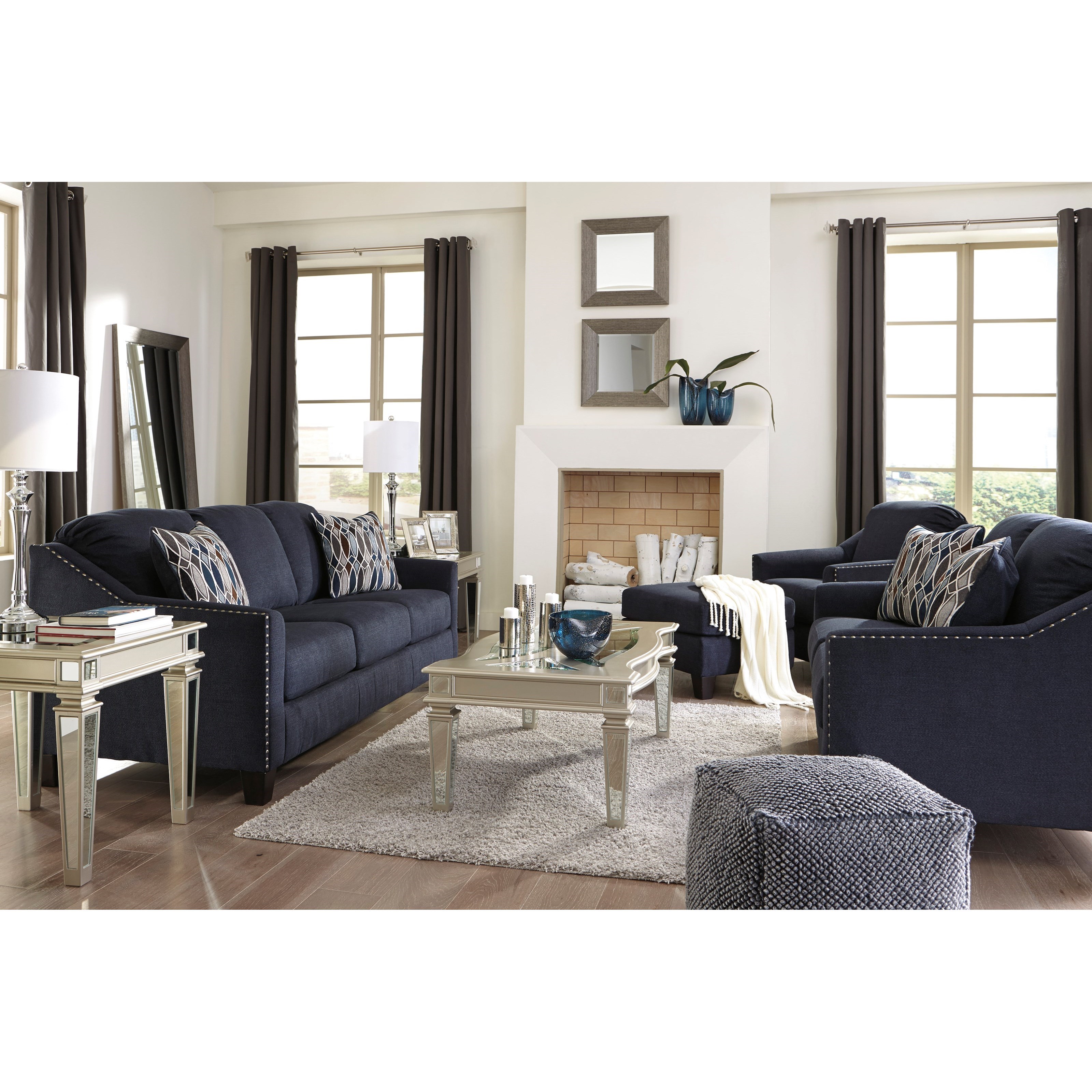 Benchcraft Creeal Heights 8020238 Sofa With Nailhead Studs Dunk