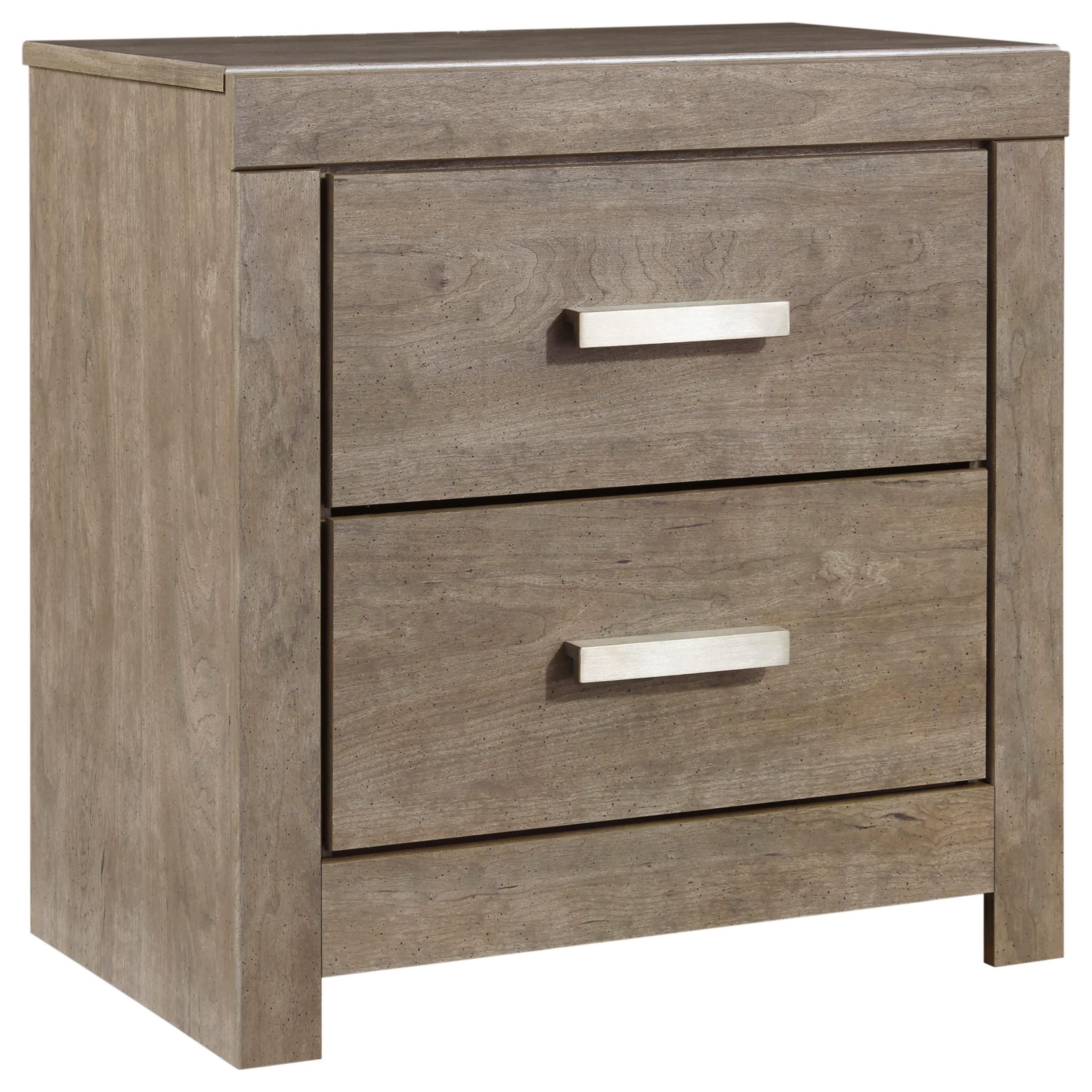 Signature Design By Ashley Culverbach B070 92 Contemporary Two Drawer Night Stand With Usb Ports Northeast Factory Direct Nightstands