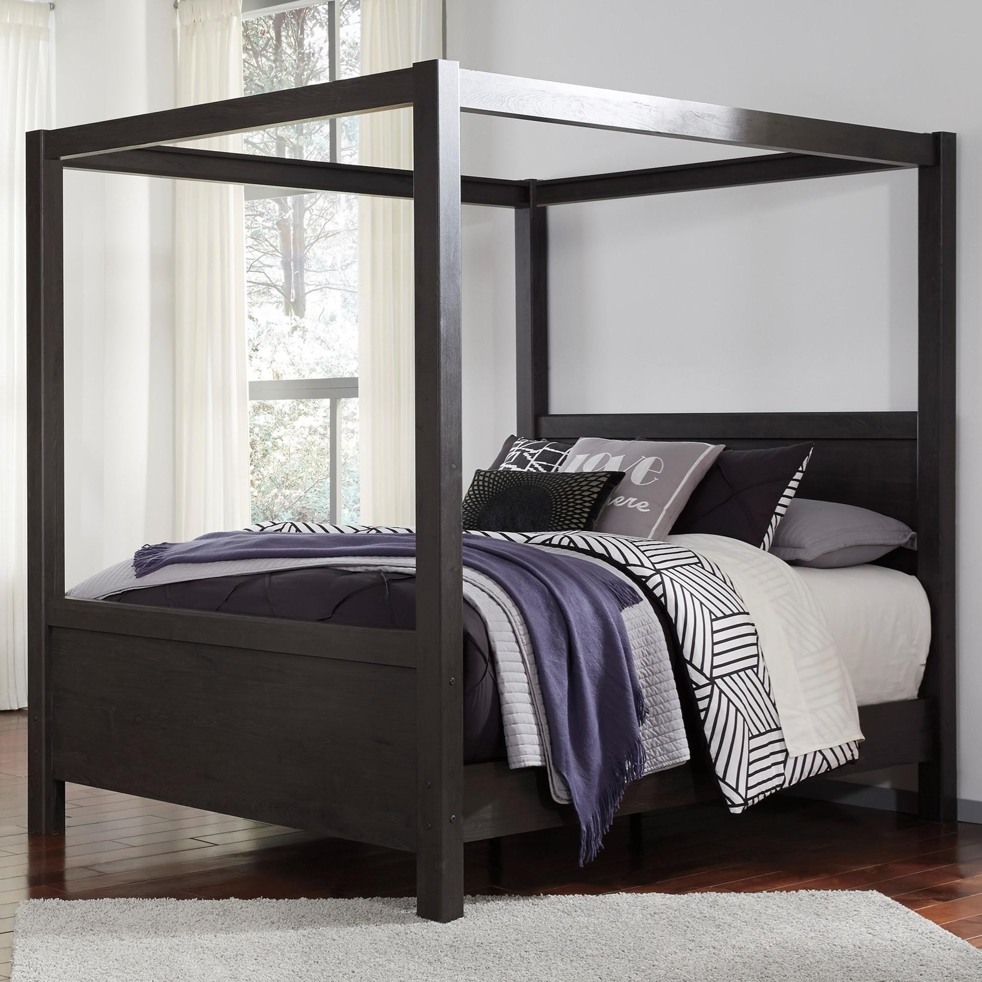 Queen Canopy Bed Frames & Bowery Hill Queen Canopy Bed And ...