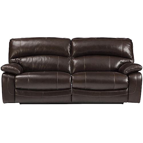 Signature Design By Ashley Damacio Dark Brown Leather Match 2 Seat Signature Design By Ashley Damacio Dark Brown Leather Match 2 Seat Reclining Sofa