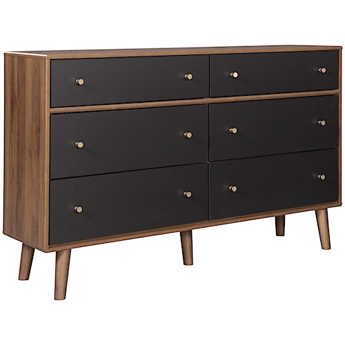 Signature Design By Ashley Daneston Mid Century Modern 6 Drawer Signature Design By Ashley Daneston Mid Century Modern 6 Drawer Dresser