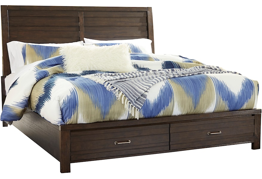 Ashley Signature Design Darbry Queen Storage Bed With 2 Footboard