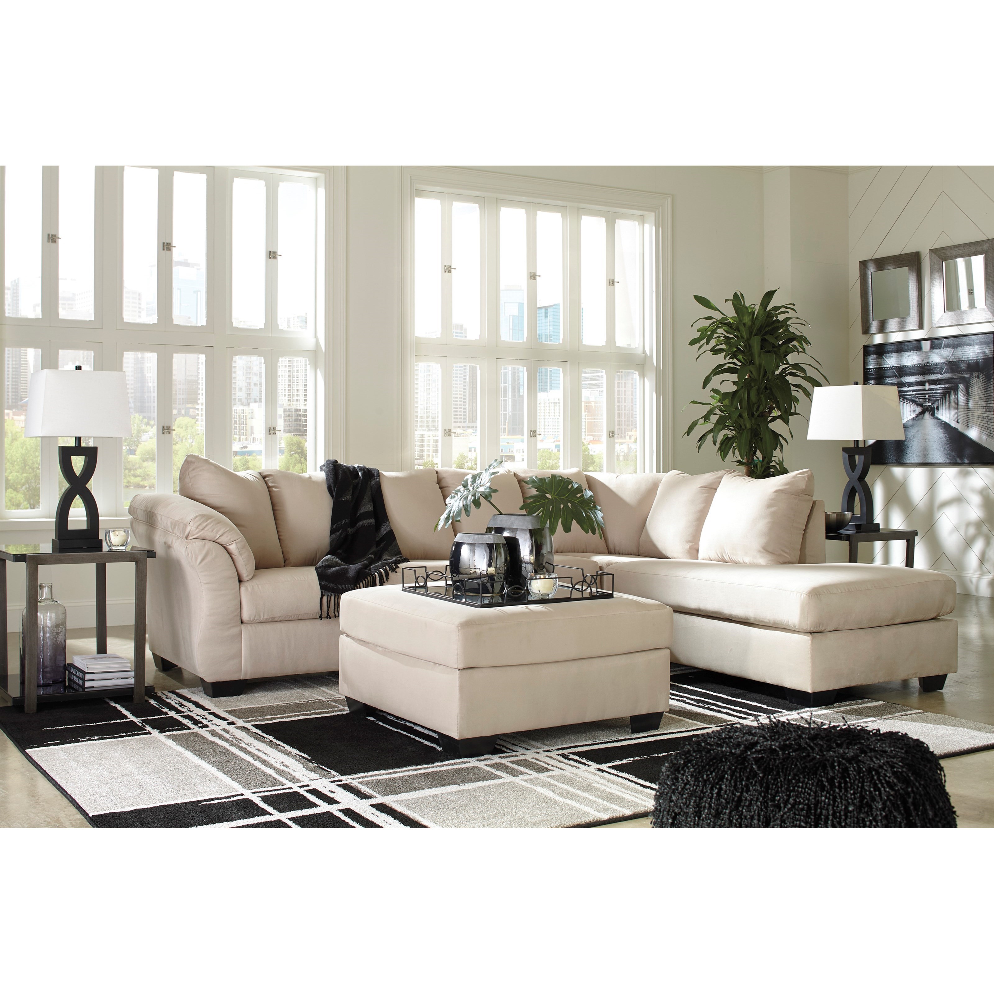 Ashley Signature Design Darcy Stone Stationary Living Room Group