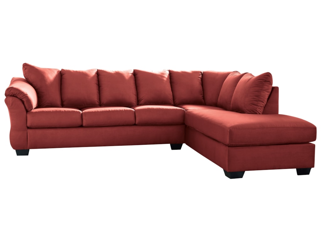 York Salsa Contemporary Sectional Sleeper Sofa With Right Chaise By Signature Design Ashley At John V Schultz Furniture