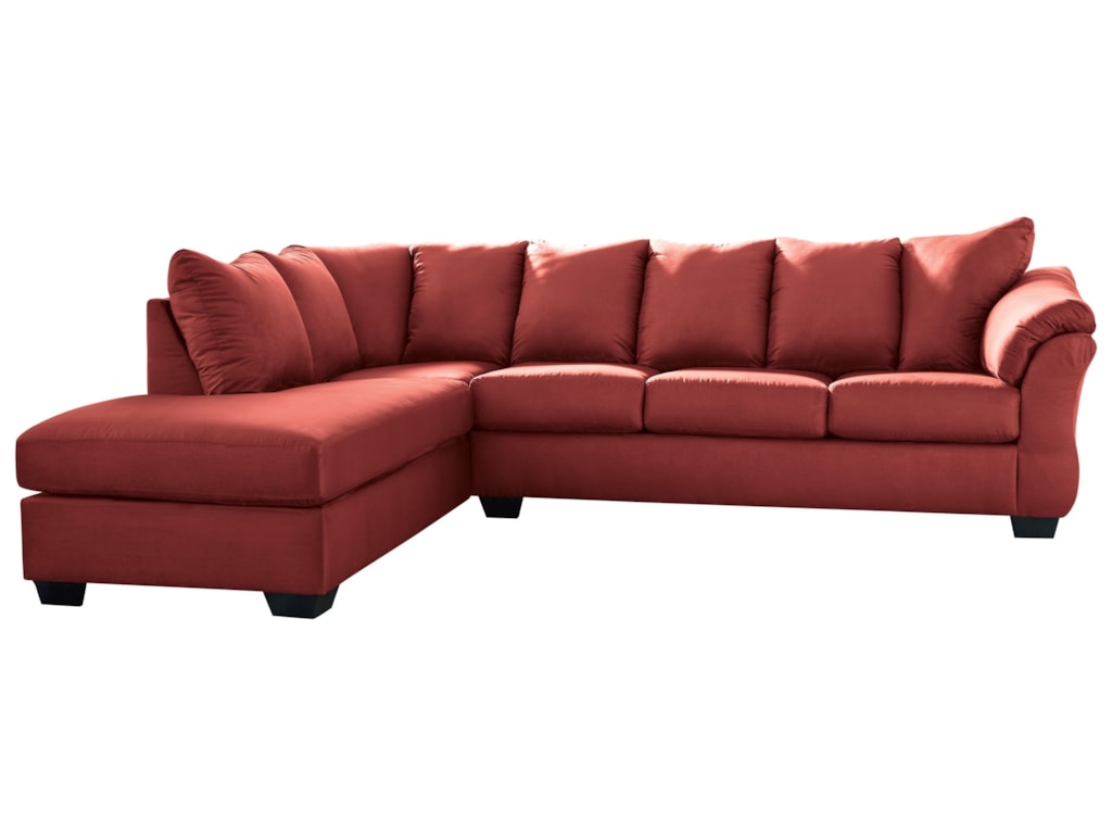 Darcy Salsa Contemporary Sectional Sleeper Sofa With Left Chaise By Signature Design Ashley At Royal Furniture Darcy Salsa Contemporary Sectional Sleeper Sofa With Left Chaise By Signature Design Ashley At Royal Furniture