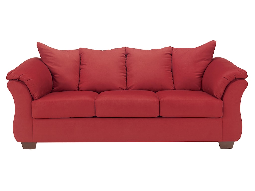 Darcy - Salsa Contemporary Stationary Sofa with Flared Back Pillows by Signature Design by Ashley