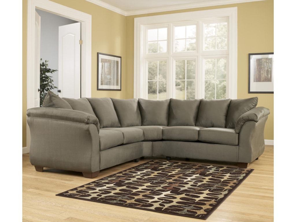 Signature Design By Ashley Darcy Sage Contemporary Sectional Sofa Signature Design By Ashley Darcy Sagesectional Sofa