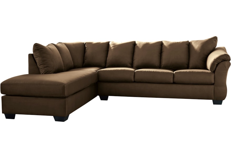 Darcy Cafe Contemporary 2 Piece Sectional Sofa With Left Chaise By Signature Design Ashley At Sparks Home