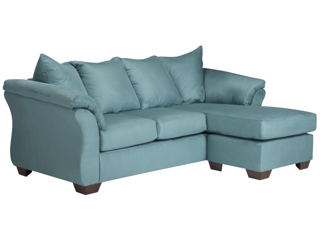 Whitman Sky Contemporary Sofa Chaise With Flared Back Pillows Trendz Whitman Skysofa Chaise