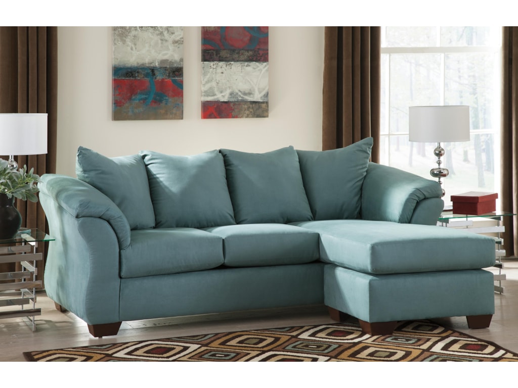 Signature Design By Ashley Darcy Sky Contemporary Sofa Chaise Signature Design By Ashley Darcy Sky