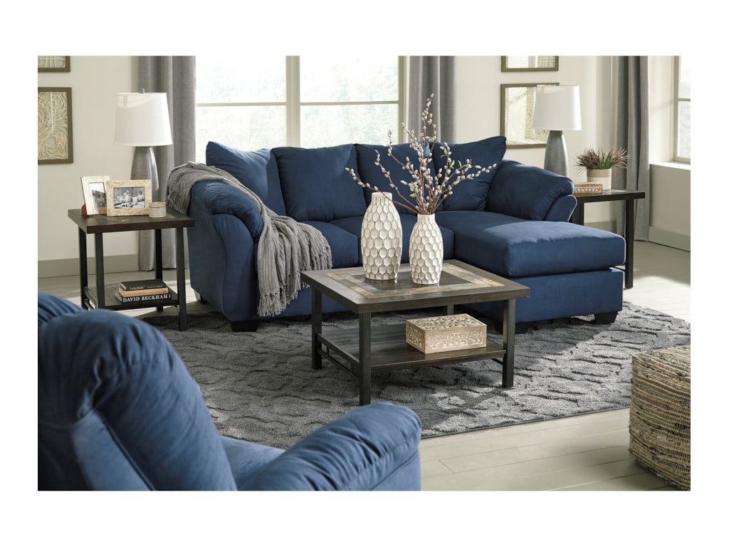 Signature Design By Ashley Darcy Blue Stationary Living Room Group Signature Design By Ashley Darcy Bluestationary Living Room Group