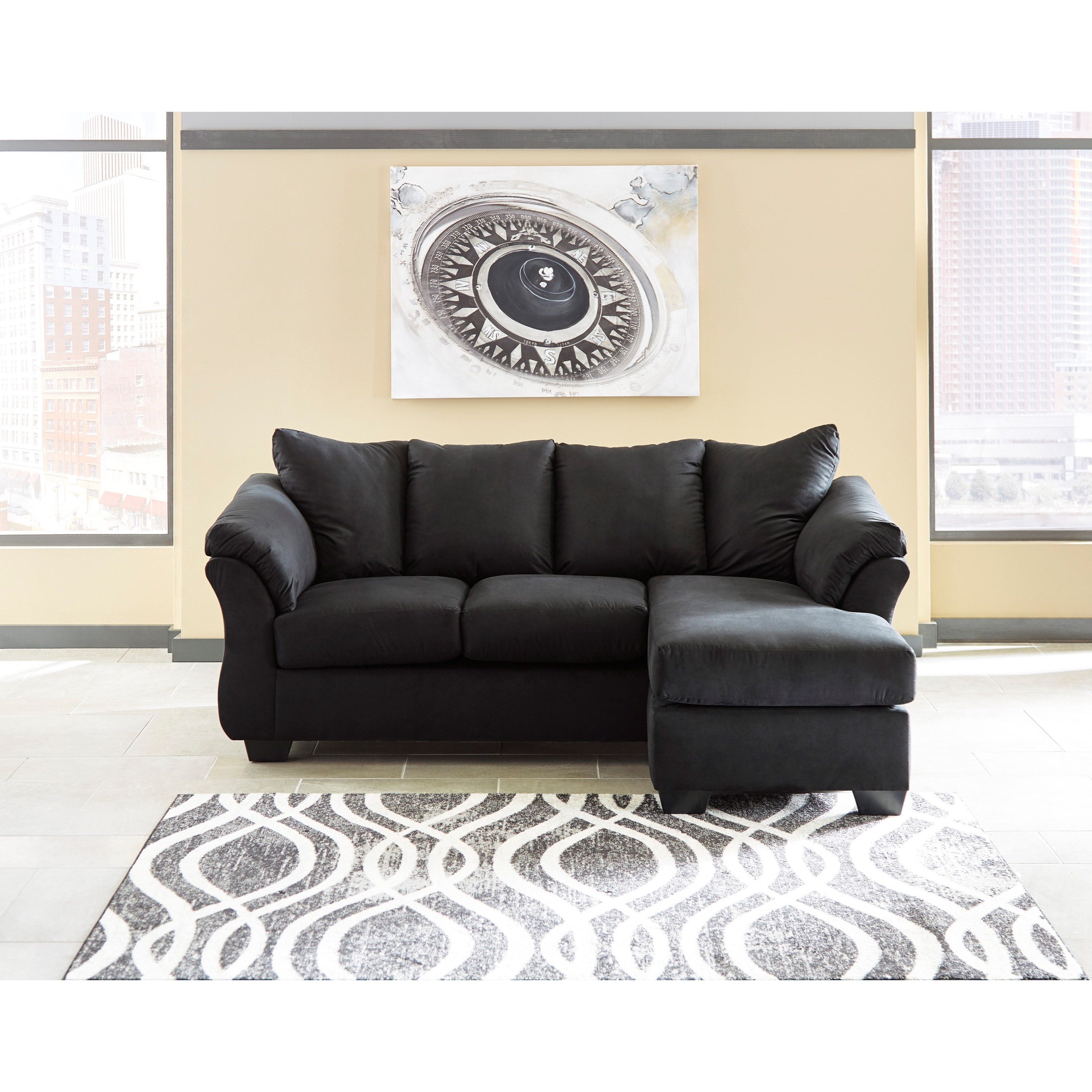 Signature Design By Ashley Darcy Black 7500818 Contemporary Sofa