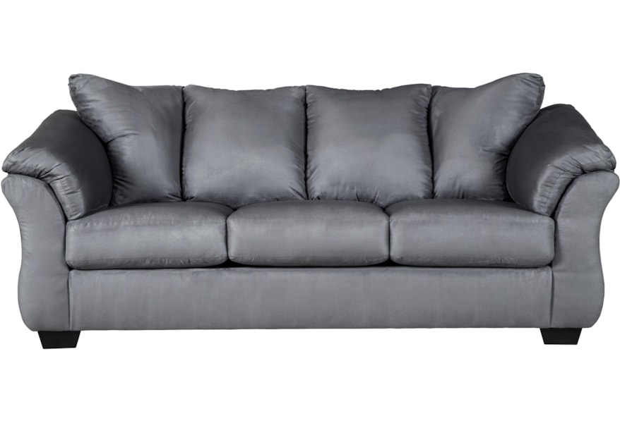 Darcy Steel Contemporary Full Sleeper With Flared Back Pillows By Signature Design By Ashley At Houston S Yuma Furniture Darcy Steel Contemporary Full Sleeper With Flared Back Pillows By Signature Design By Ashley At Houston S Yuma Furniture