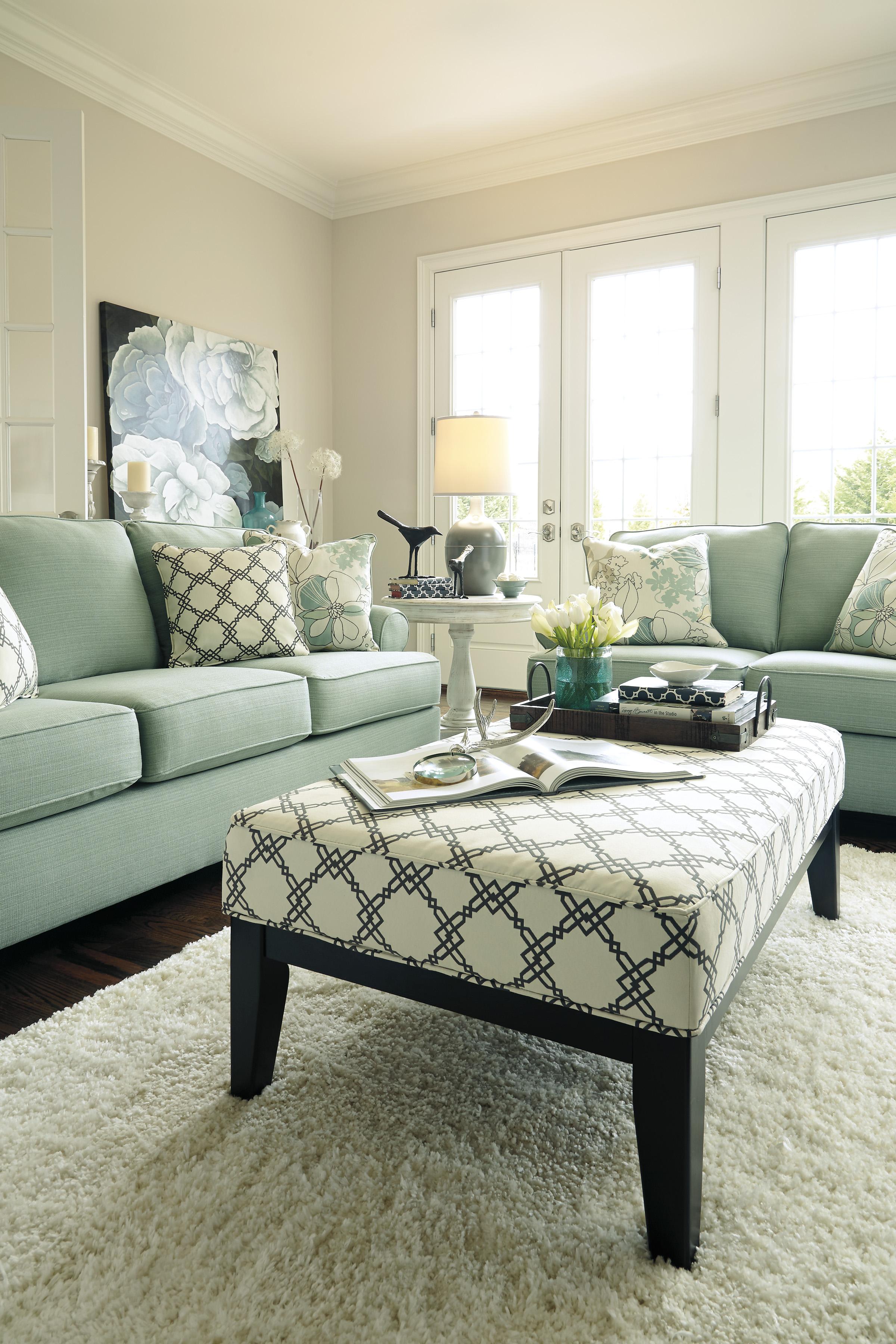Signature Design By Ashley Daystar Seafoam Rectangular