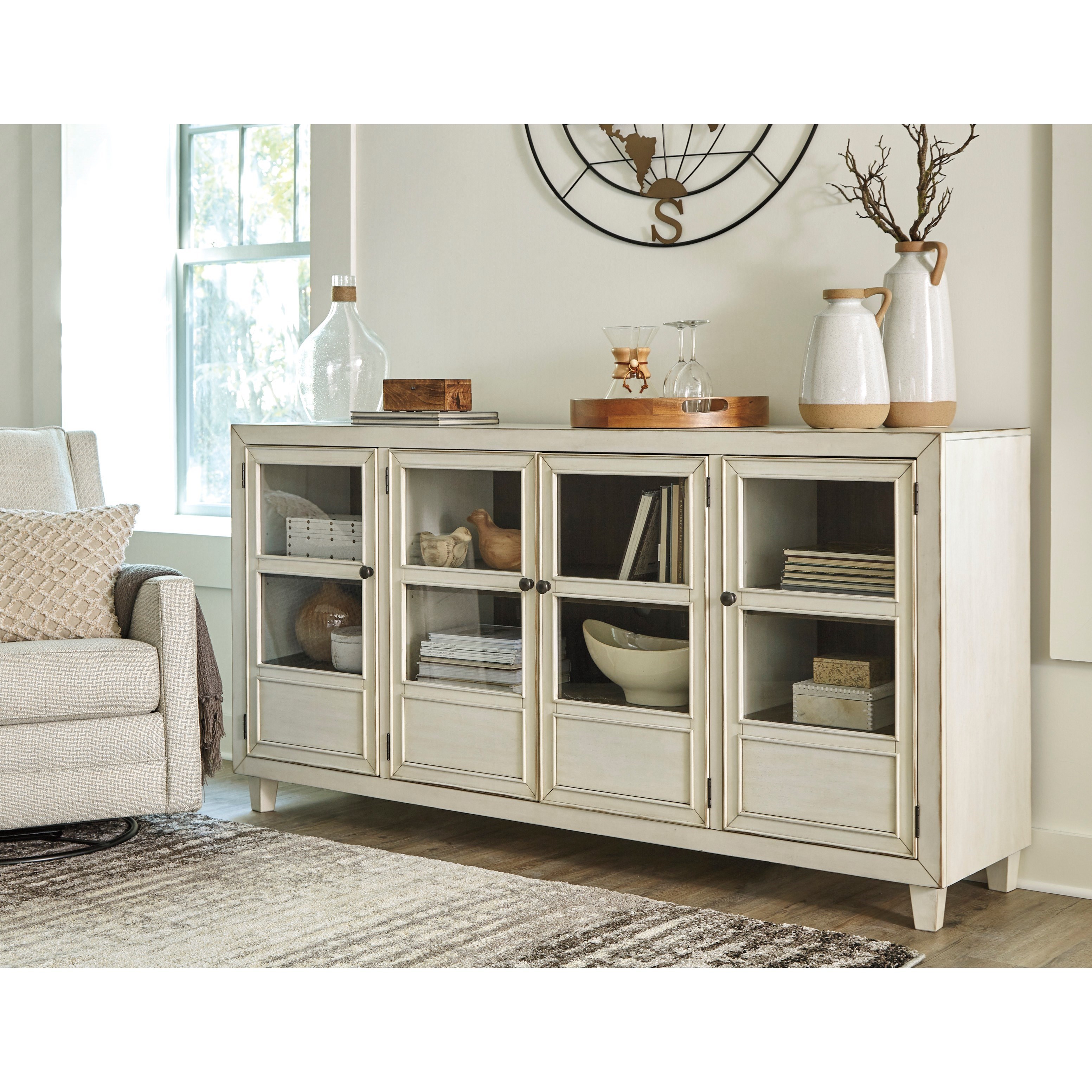 Ashley Signature Design Deanford A4000269 Antique White Accent