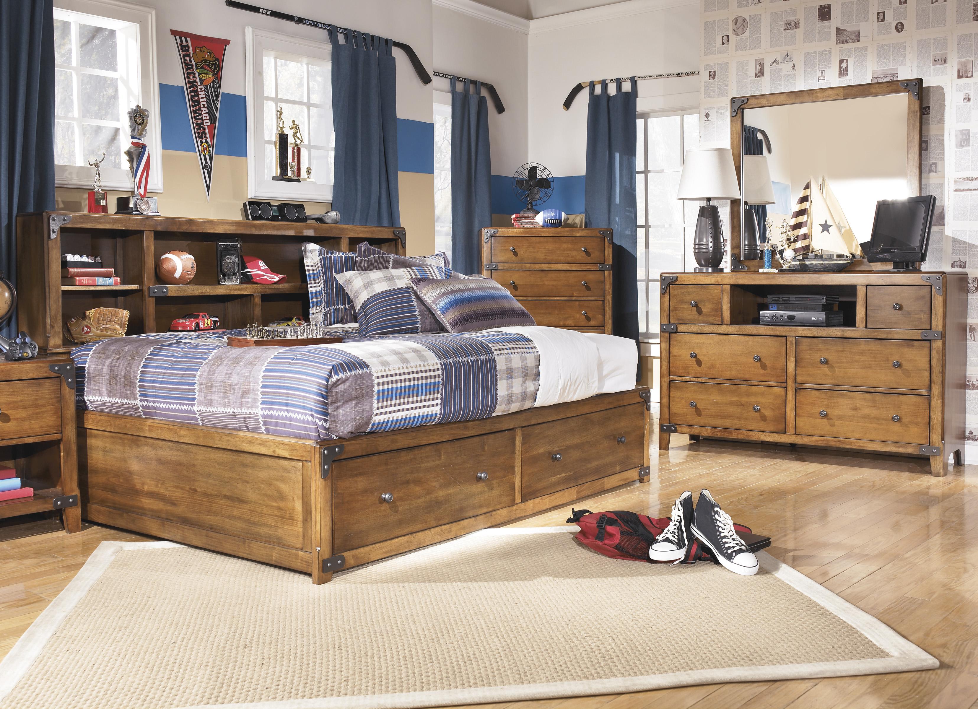 Signature Design By Ashley Delburne Full Bookcase Bed With