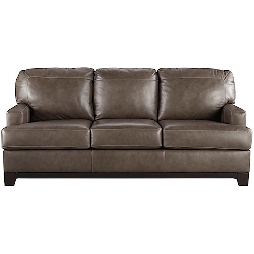 Signature Design By Ashley Derwood Contemporary Leather Match Queen Signature Design By Ashley Derwood Contemporary Leather Match Queen Sofa Sleeper