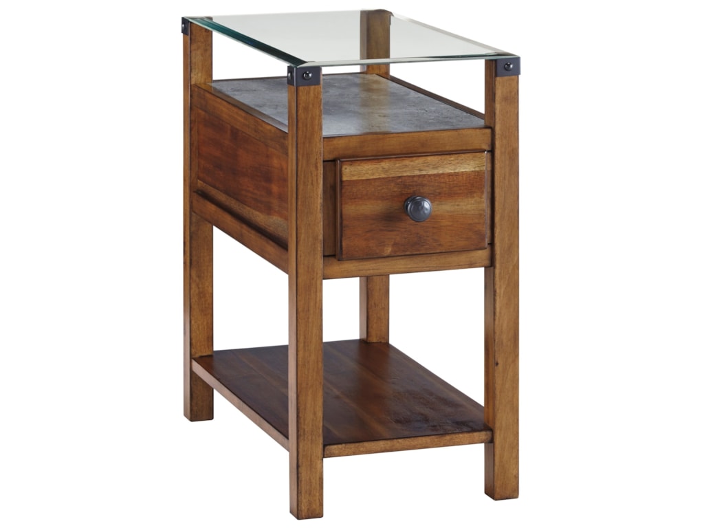 Ashley Signature Design Diamenton Medium Brown Chair Side End Table Ashley Signature Design Diamentonchair Side End Table
