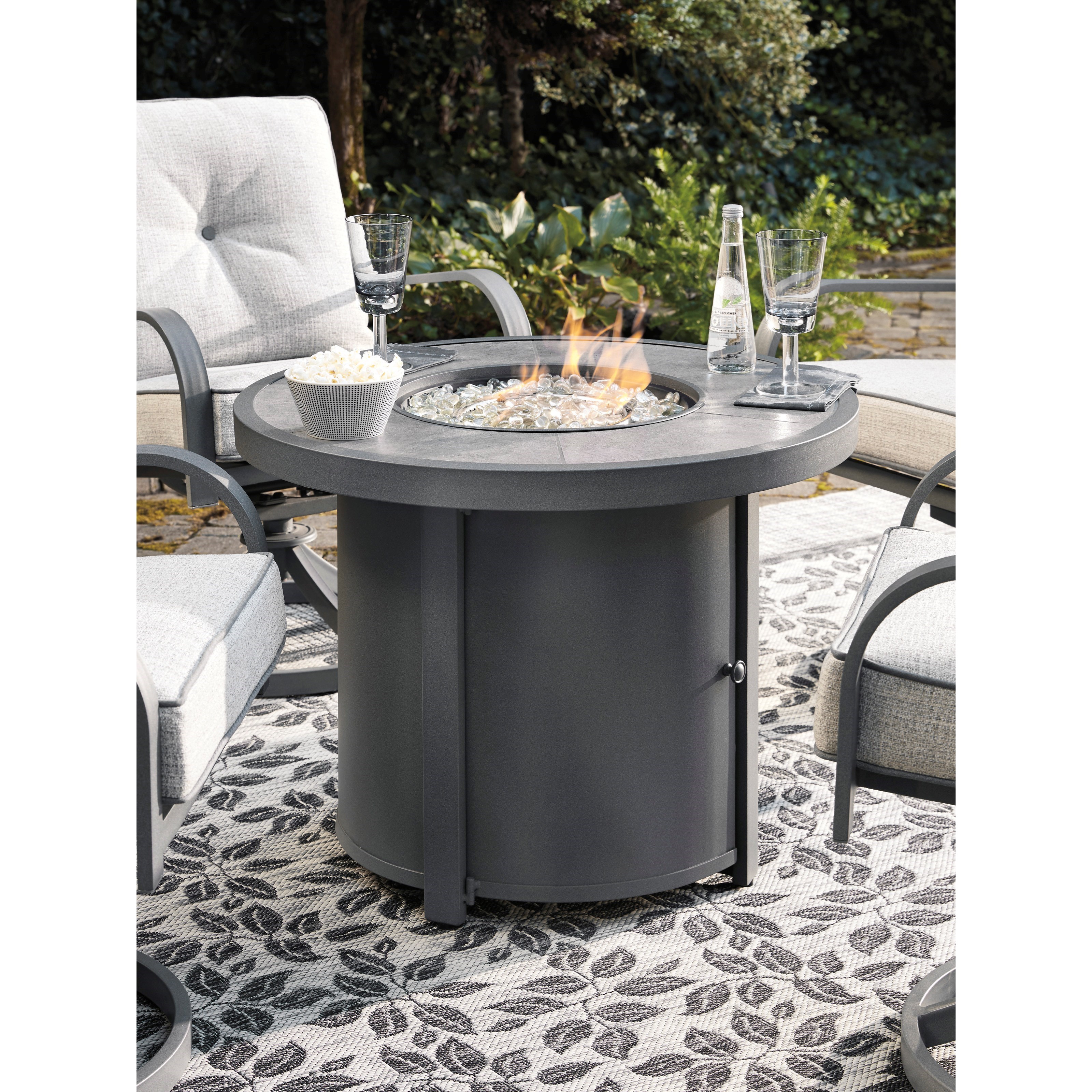 Ashley Signature Design Donnalee Bay Round Fire Pit Table