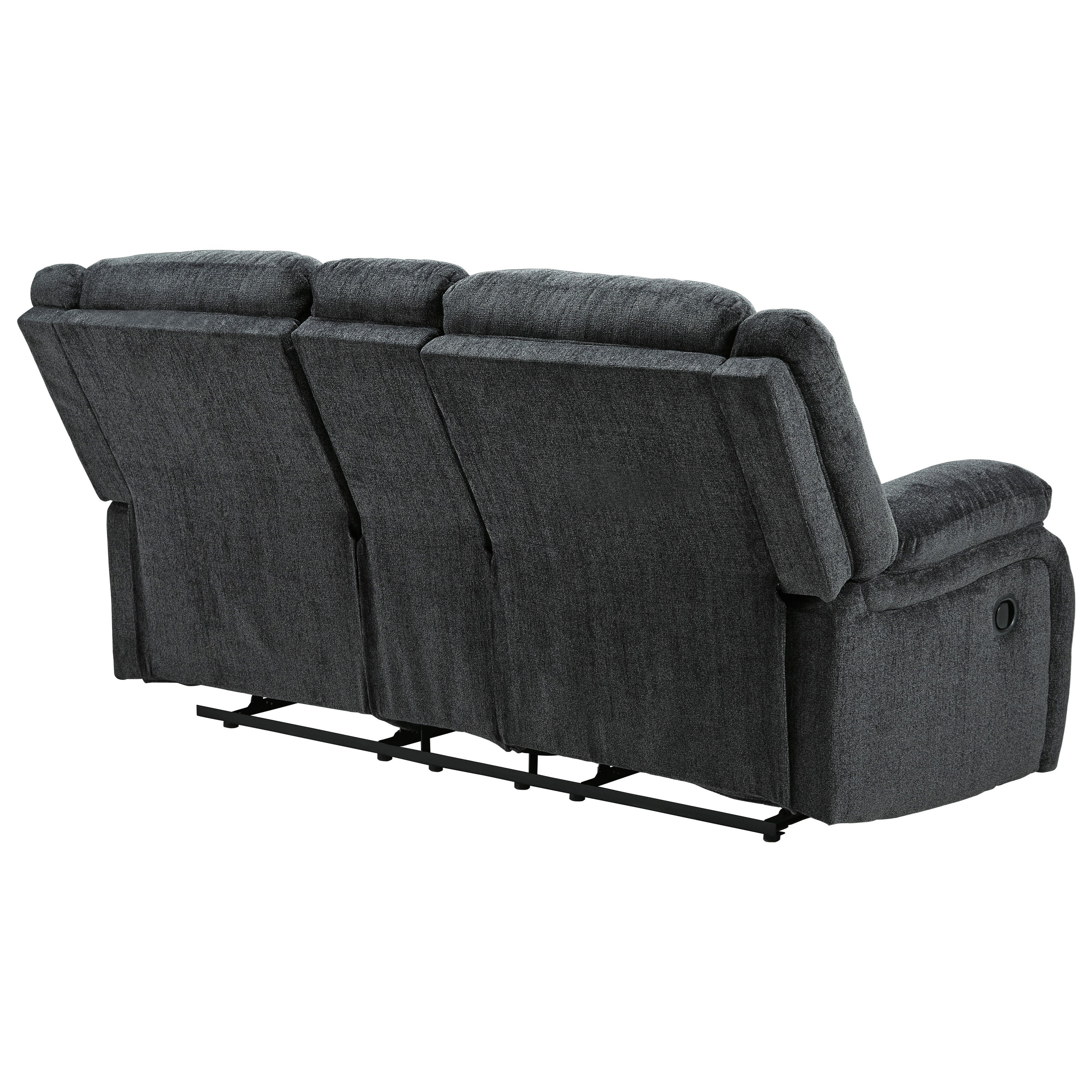 Ashley Signature Design Draycoll Double Reclining Loveseat W Console Rooms And Rest Reclining Loveseats
