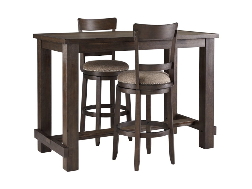 Ashley Signature Design Drewing Three Piece Pub Table Chair Set Ashley Signature Design Drewingthree Piece Pub Table Chair Set