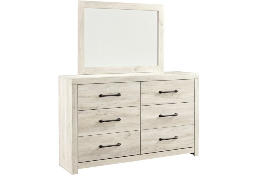 Ashley Signature Design Cambeck Rustic 6 Drawer Dresser And