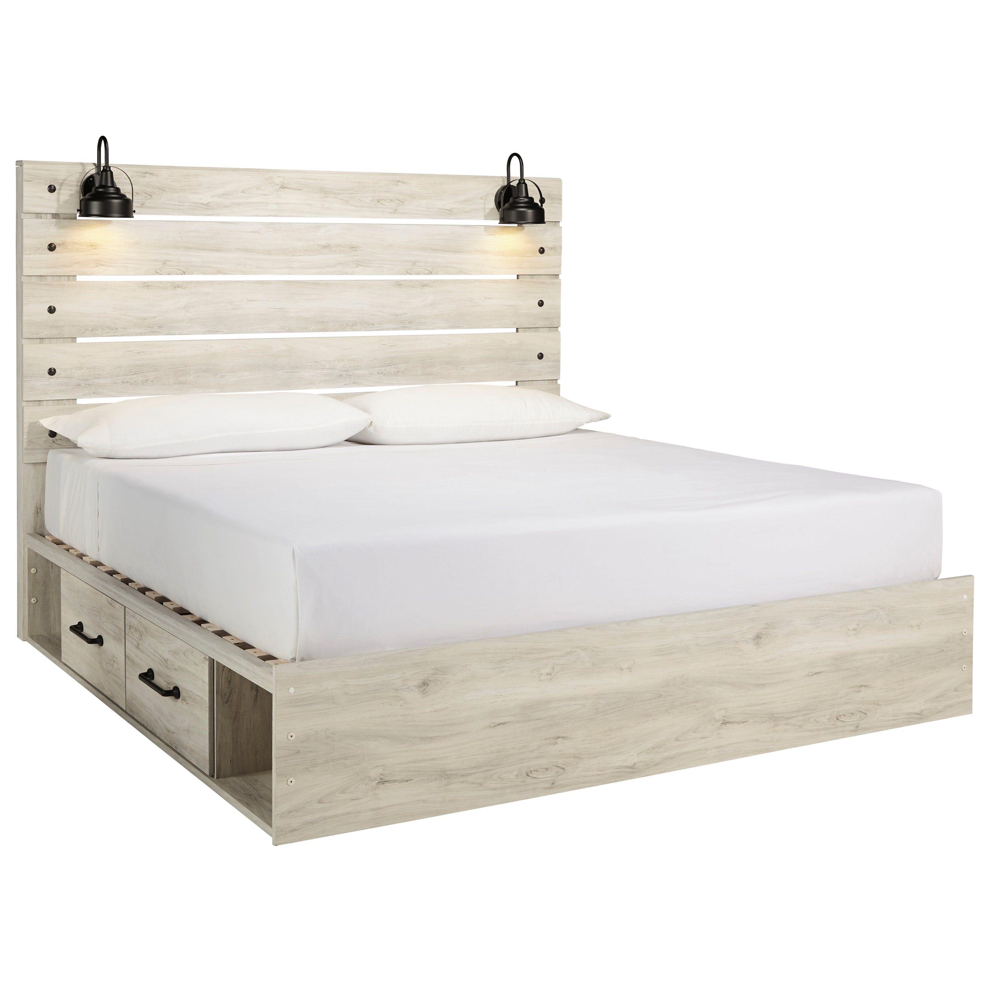 MEMORY MATTRESS 4 DRAWERS LEATHER STORAGE SLEIGH BED DOUBLE OR KING SIZE BEDS