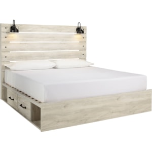 Ashley Signature Design Cambeck B192 58 56 2x60 B100 14 Rustic King Storage Bed With 4 Drawers Industrial Lights Dunk Bright Furniture Platform Beds Low Profile Beds