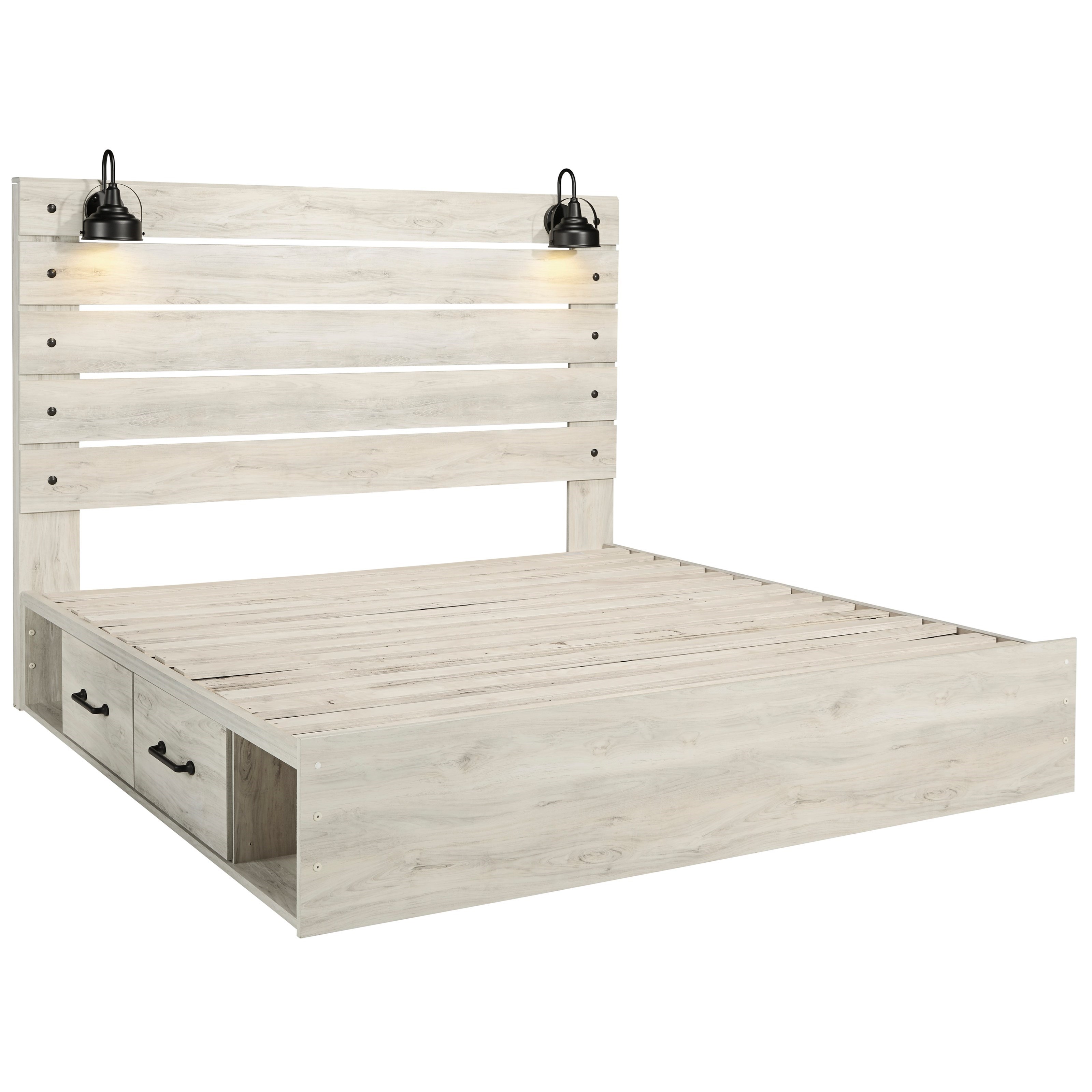 Ashley Signature Design Cambeck Rustic King Storage Bed With 4