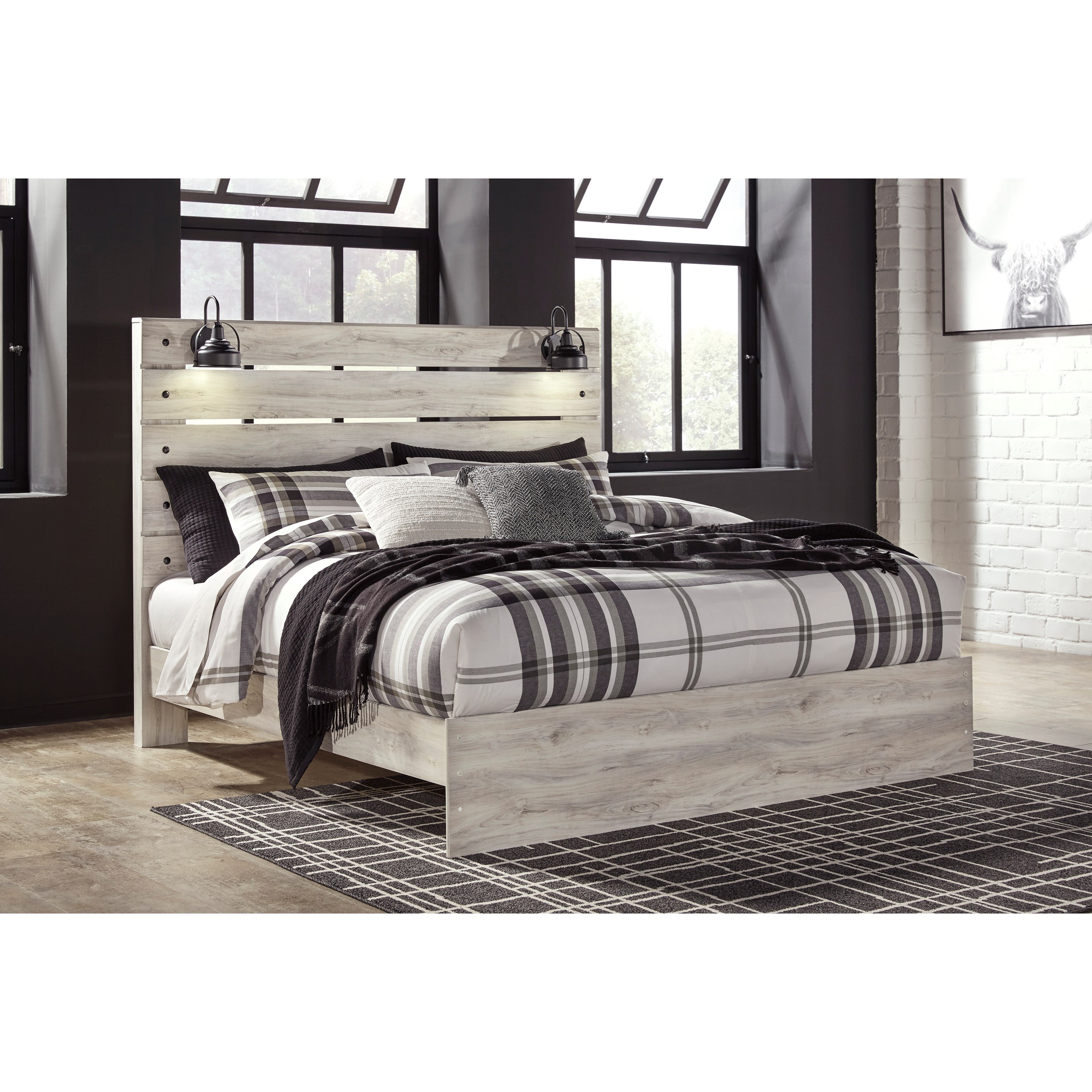 Signature Design by Ashley Cambeck Rustic King Panel Bed ...