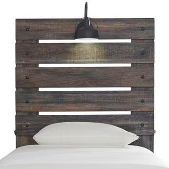 Signature Design By Ashley Drystan Rustic Twin Panel Headboard With Industrial Light Royal Furniture Headboards Shop pottery barn for expertly crafted wooden beds. drystan twin panel headboard