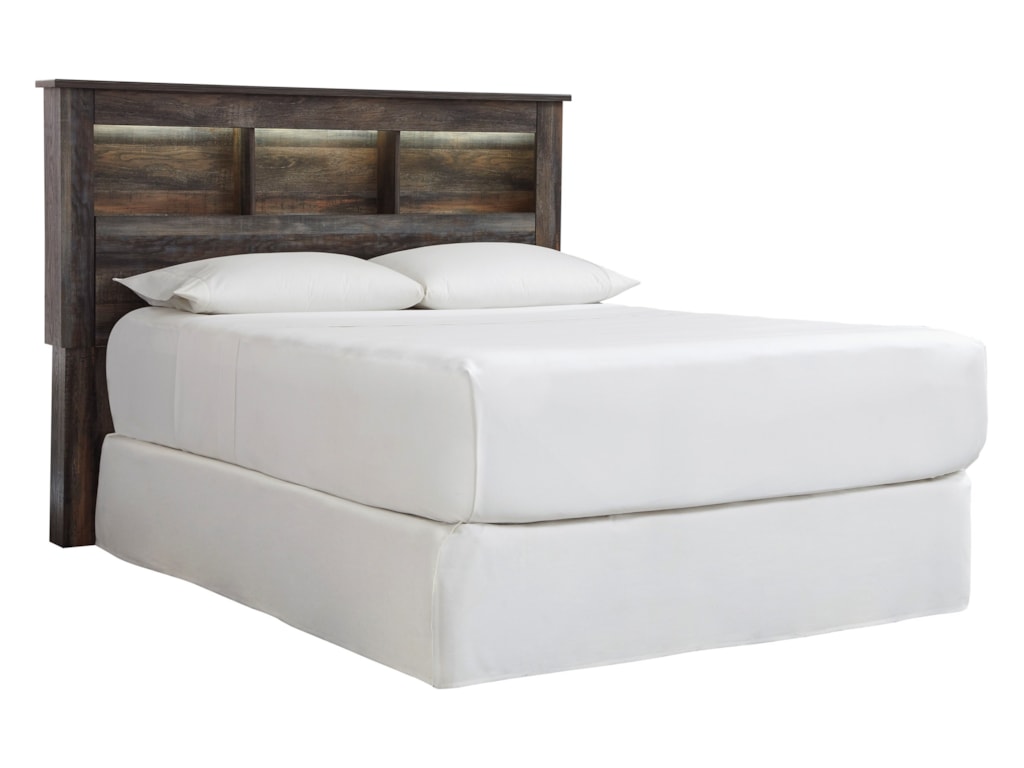 Drystan Queen Full Bookcase Headboard Drystan Queen Full Bookcase Headboard