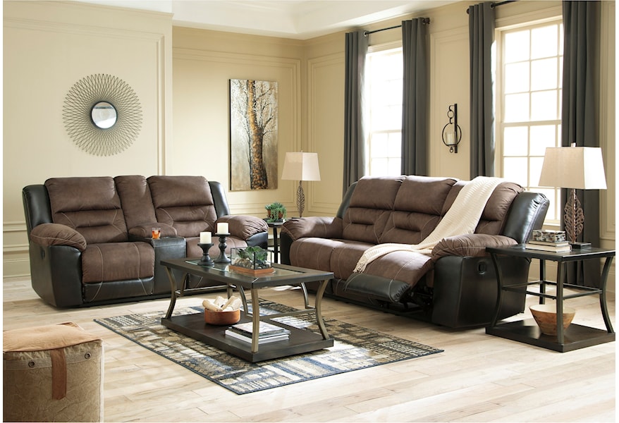 Ashley Signature Design Earhart Reclining Living Room Group Johnny Janosik Reclining Living Room Groups