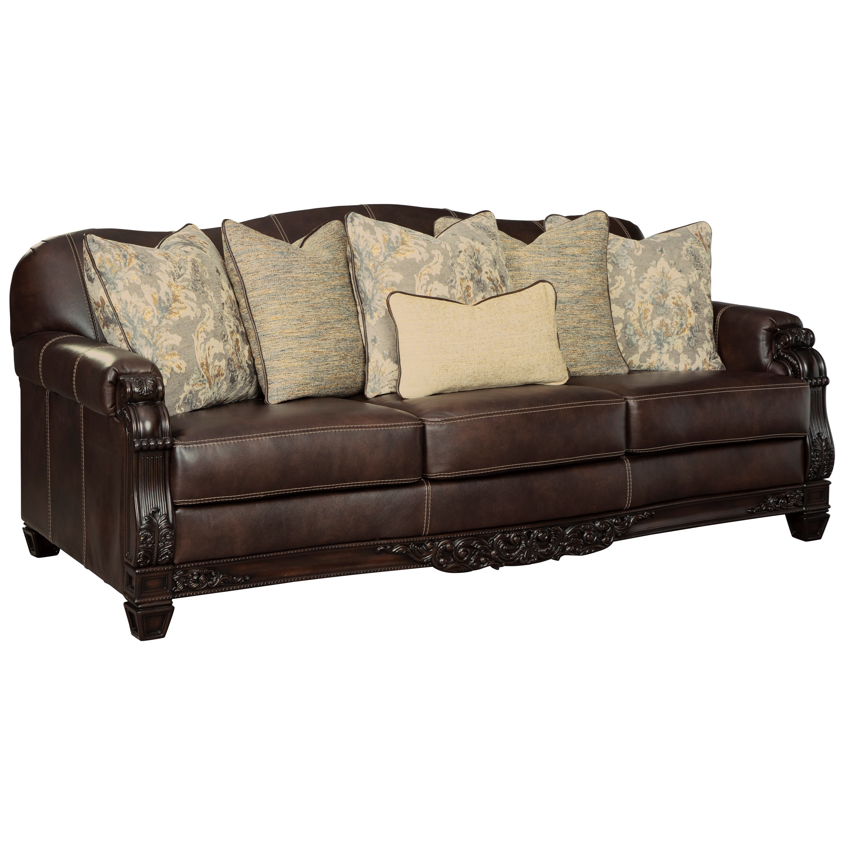 Signature Design By Ashley Embrook Traditional Sofa Royal Furniture Sofas