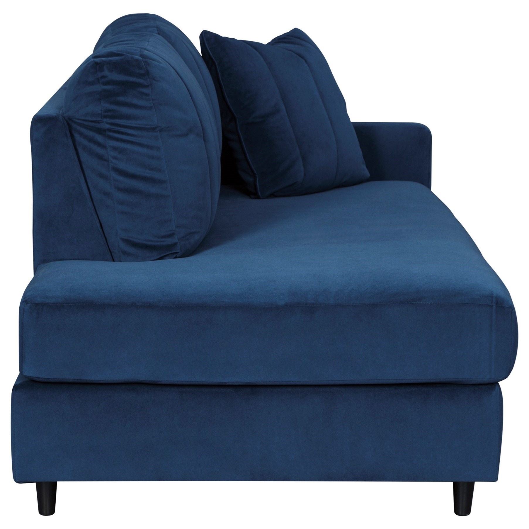 Signature Design By Ashley Enderlin Contemporary Raf Corner Chaise In Blue Velvet Fabric Royal Furniture Chaises