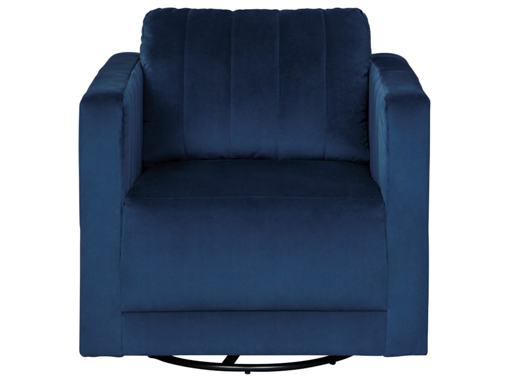 Signature Design By Ashley Enderlin Contemporary Swivel Accent Chair In Blue Velvet Fabric Royal Furniture Upholstered Chairs Signature Design By Ashley Enderlin Contemporary Swivel Accent Chair In Blue Velvet Fabric Royal Furniture Upholstered Chairs