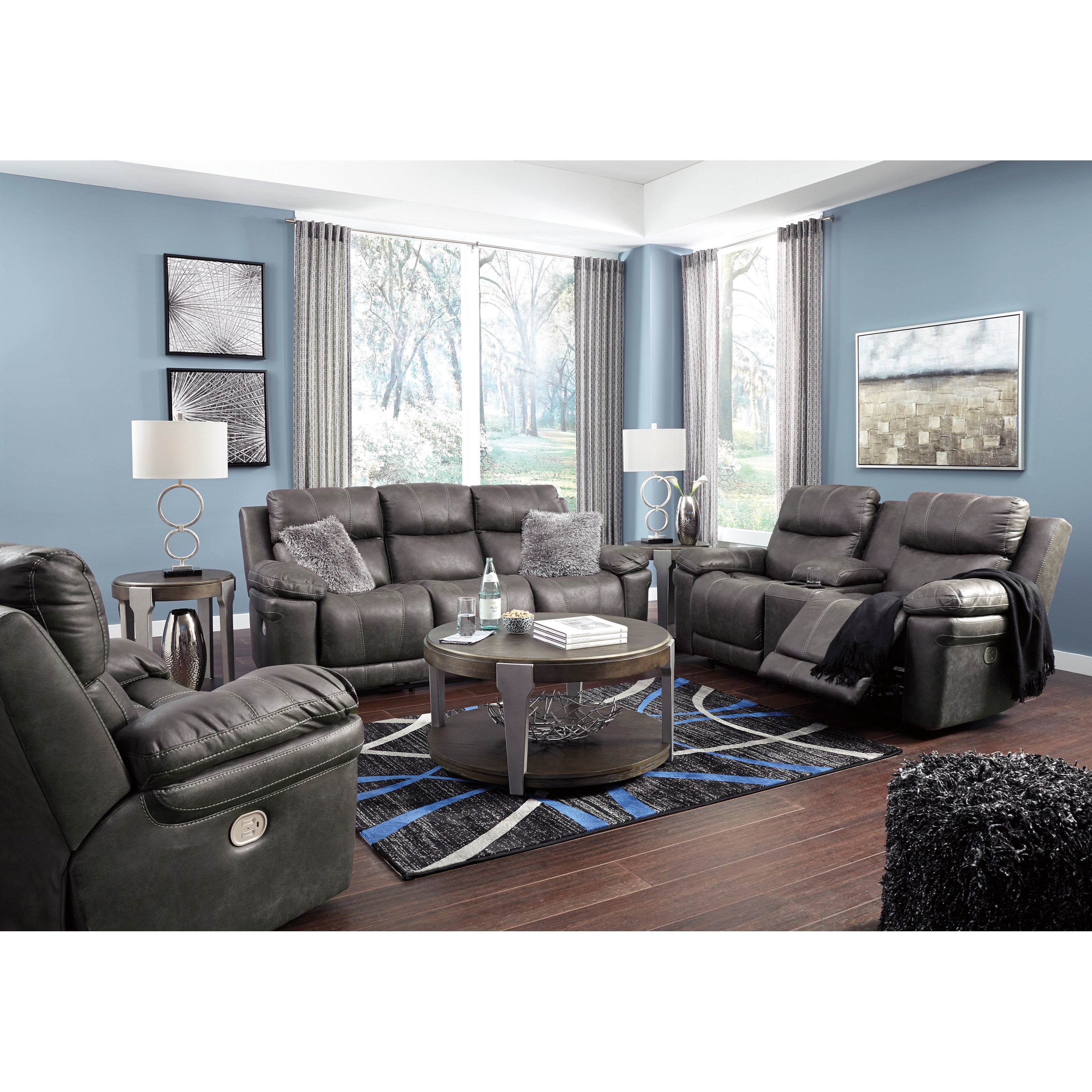 Signature Design By Ashley Erlangen Reclining Living Room Group