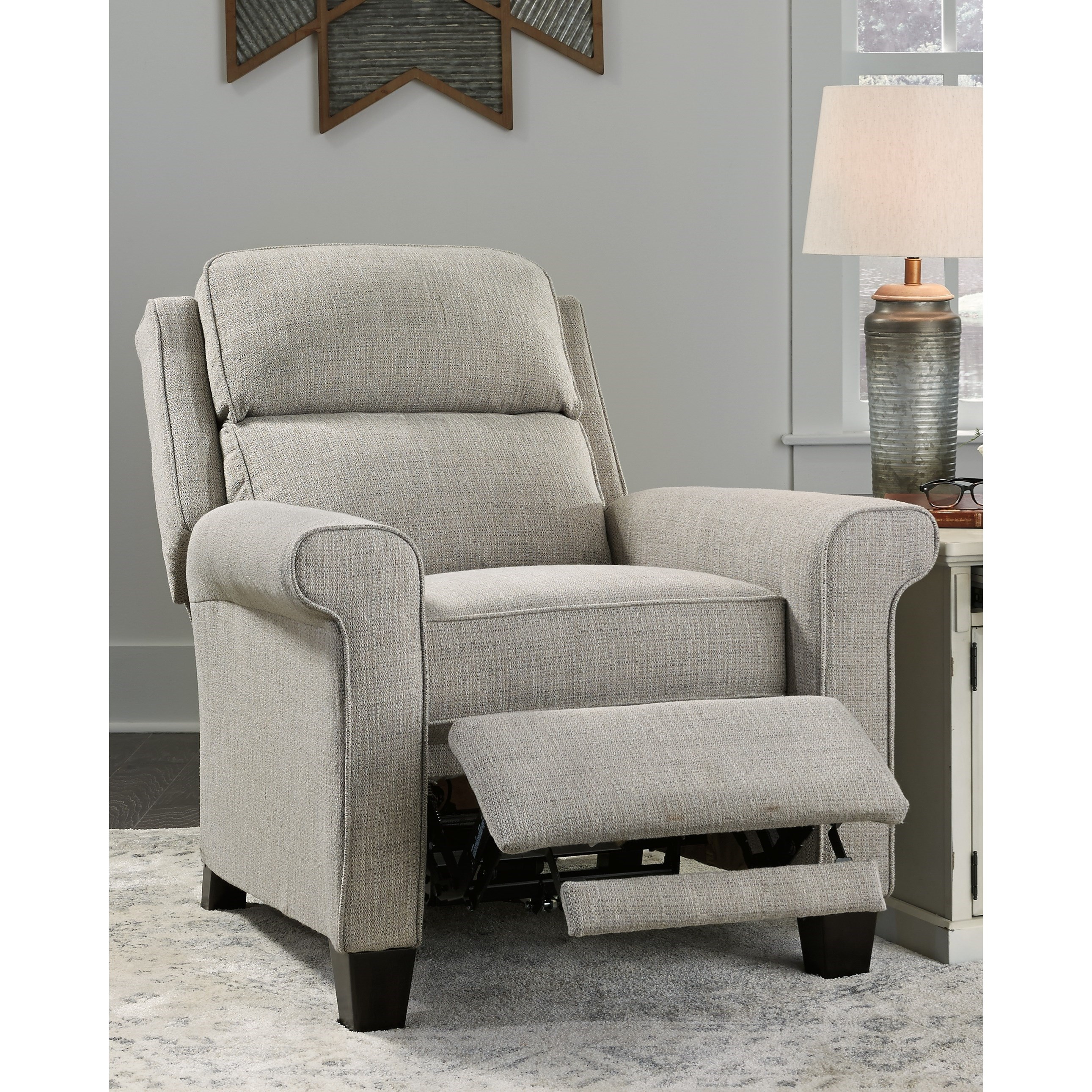 Signature Design By Ashley Evanside Contemporary Low Leg Power Recliner Royal Furniture High Leg Recliners