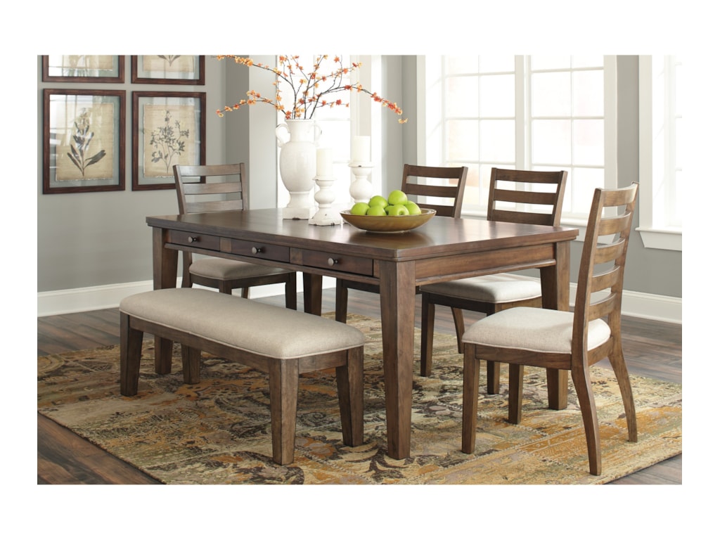 Flynnter 6 Piece Storage Table Set With Bench By Signature Design Ashley At Value City Furniture Flynnter 6 Piece Storage Table Set With Bench By Signature Design Ashley At Value City Furniture