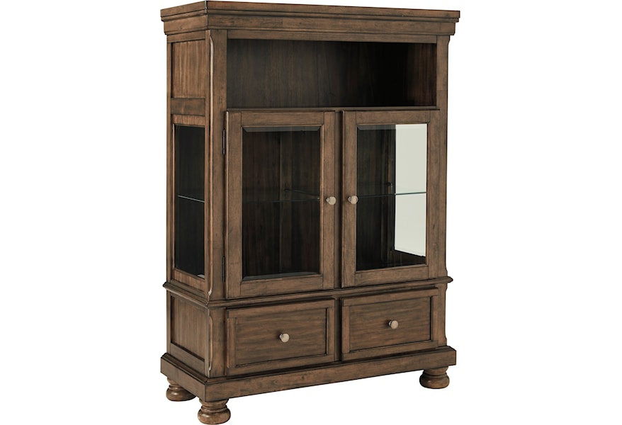 Signature Design By Ashley Flynnter Dining Curio With Glass